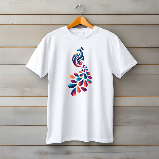 Peacock Design T-Shirt
