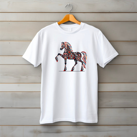 Folk Art Horse T-Shirt